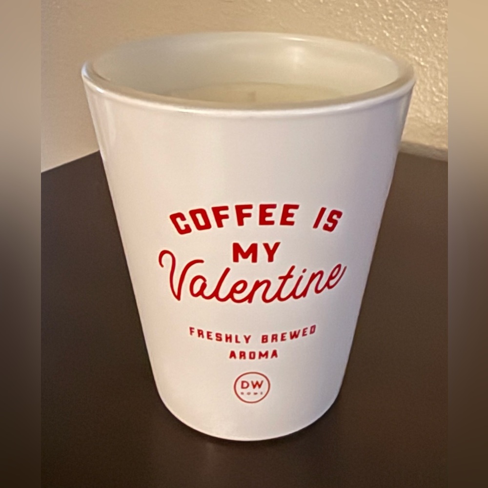 DW Home “Coffee Is My Valentine” Candle | Raspberry White Mocha | 11.2 oz - Picture 2 of 3
